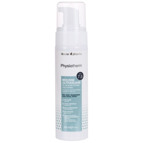 Mousse ultrasuave de higiene íntima pH 7.5 PHYSIOTHERM 200mL Picor - Ardor - Enrojecimiento