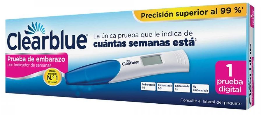 Weeks Pregnant Prueba Embarazo Semanas Clearblue Test Evatest