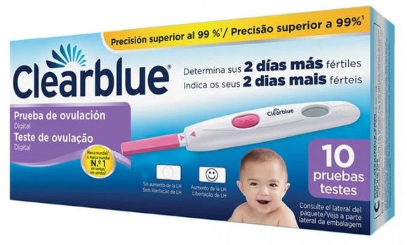 Clearblue Test de Ovulación Digital 10 Unidades – Farmacia Echevarría